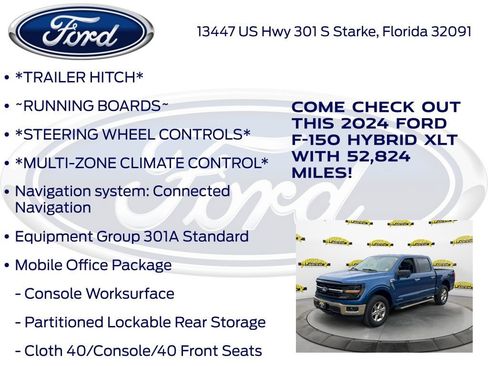 Certified 2024 Ford F150 XLT w/ Mobile Office Package image 17