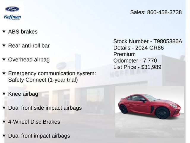 Used 2024 Toyota GR86 Premium RWD image 15