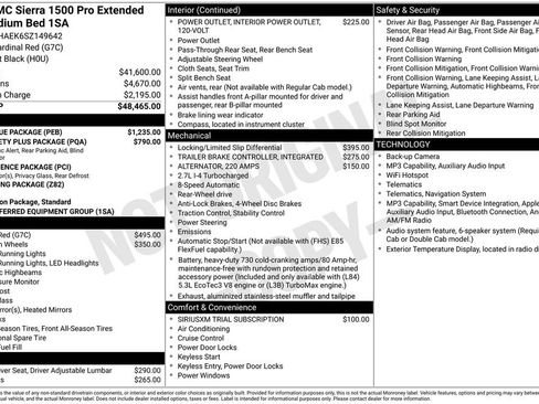Used 2025 GMC Sierra 1500 Pro w/ Pro Value Package RWD image 34