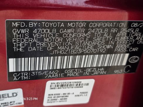 Used 2023 Lexus IS 350 F Sport w/ Memory Package RWD image 34