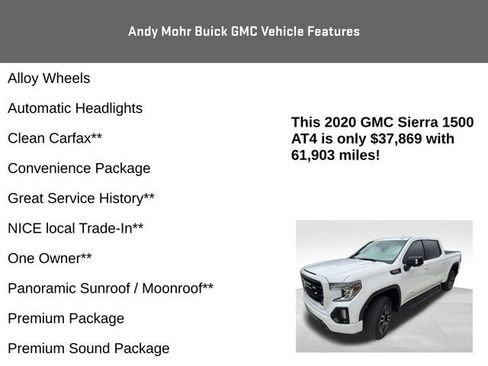 Used 2020 GMC Sierra 1500 AT4 w/ AT4 Premium Package AWD/4WD image 8