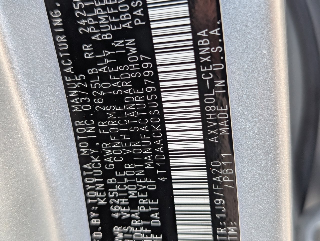 Used 2025 Toyota Camry LE FWD image 22
