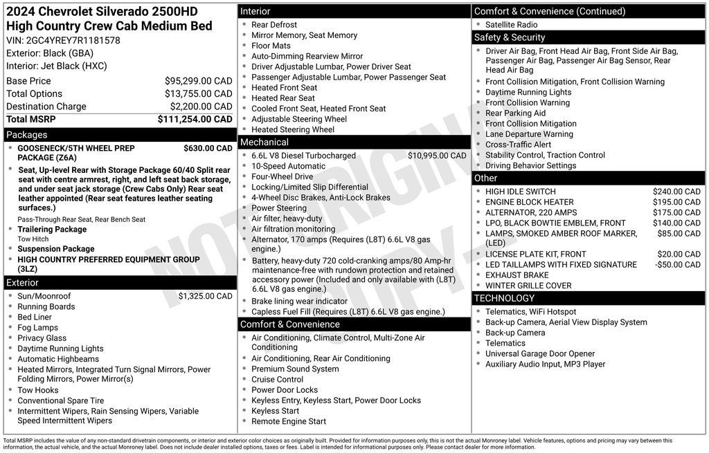 Used 2024 Chevrolet Silverado 2500 High Country AWD/4WD image 32