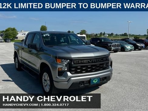Certified 2023 Chevrolet Silverado 1500 Custom w/ LPO, Dark Essentials Package AWD/4WD image 1