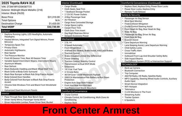 Used 2025 Toyota RAV4 XLE FWD image 65