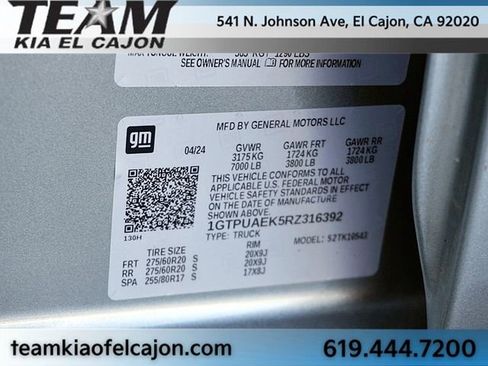 Used 2024 GMC Sierra 1500 Pro w/ Graphite Edition AWD/4WD image 34