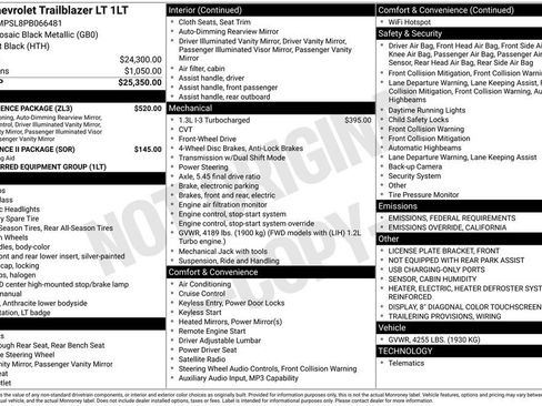 Used 2023 Chevrolet TrailBlazer LT w/ Convenience Package image 78