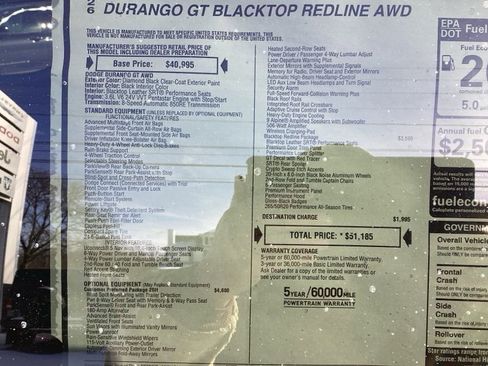 New 2026 Dodge Durango GT AWD/4WD image 14
