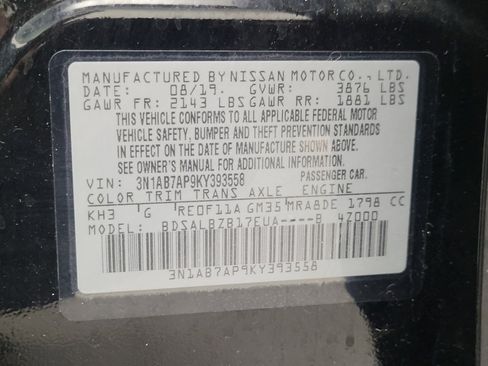 Used 2019 Nissan Sentra S FWD image 33