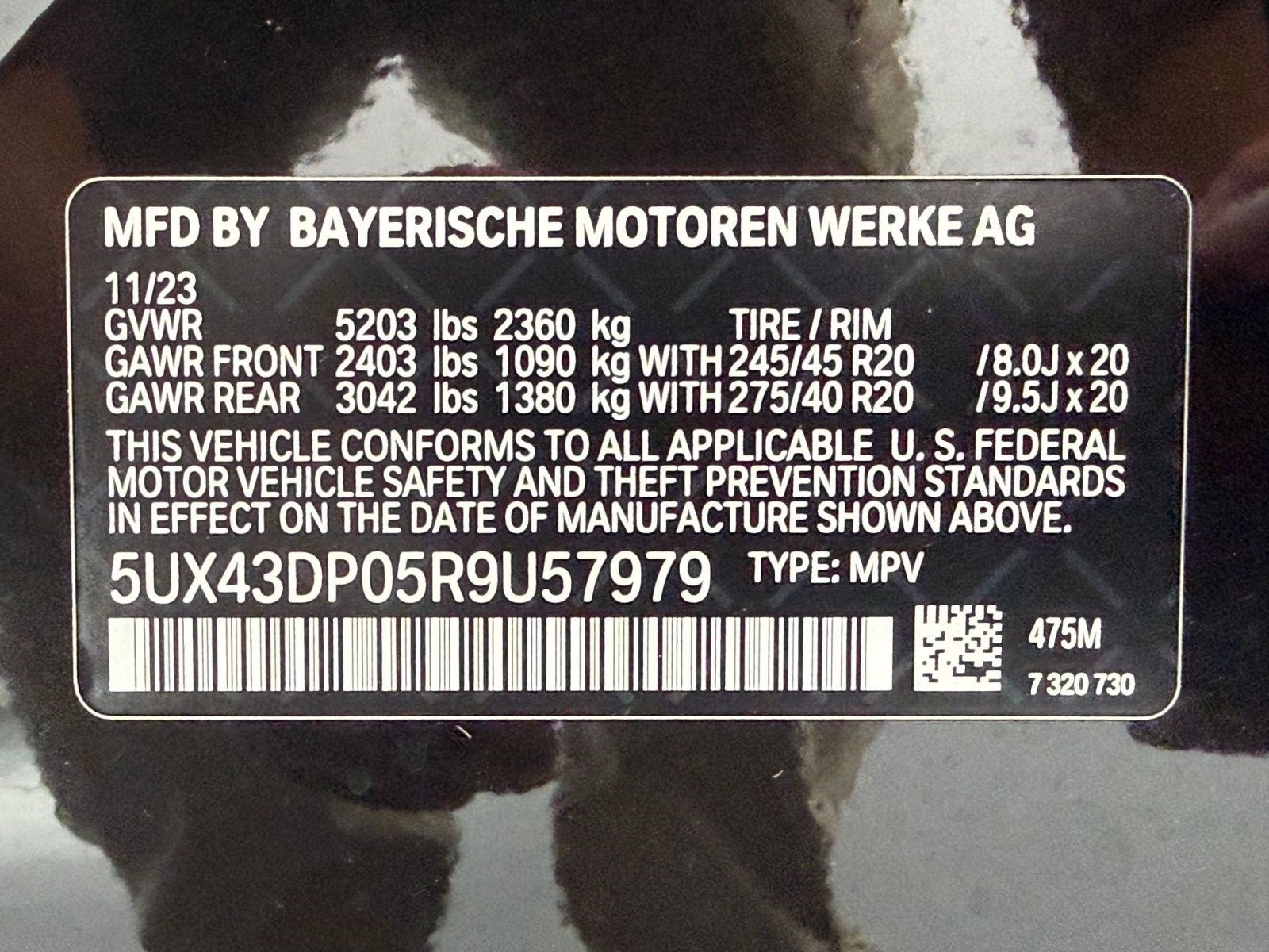 Used 2024 BMW X3 sDrive30i w/ M Sport Package RWD image 24