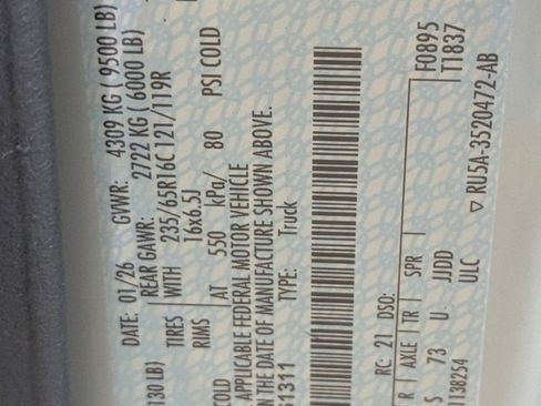 New 2026 Ford Transit 350 148 High Roof Extended w/ Load Area Protection Package image 19