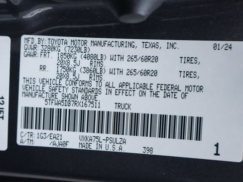 Used 2024 Toyota Tundra Limited w/ TRD Off-Road Package image 60