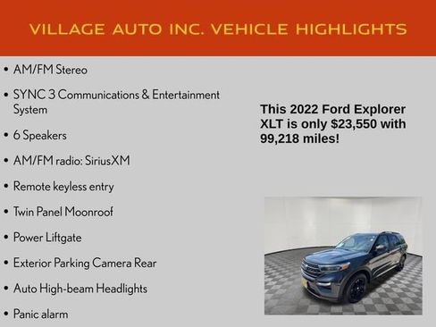 Used 2022 Ford Explorer XLT w/ Equipment Group 202A AWD/4WD image 14