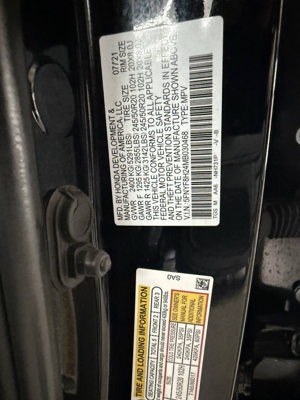 Used 2021 Honda Passport Sport image 32