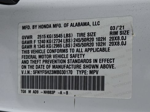 Used 2021 Honda Pilot Special Edition image 33