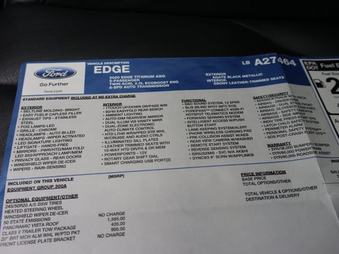 Used 2020 Ford Edge Titanium w/ Class II Trailer Tow Package AWD/4WD image 60