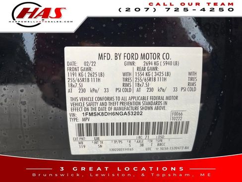 Used 2022 Ford Explorer XLT w/ Equipment Group 202A image 18