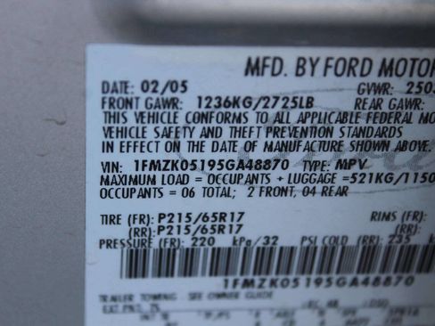 Used 2005 Ford Freestyle SEL AWD/4WD image 11