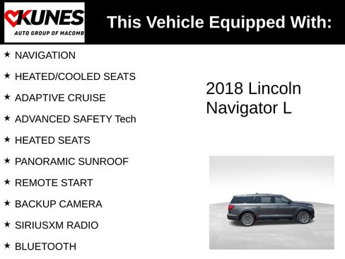 Used 2018 Lincoln Navigator L Reserve w/ Technology Package image 3