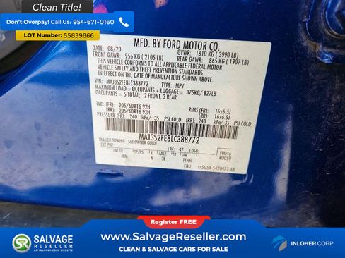 Used 2020 Ford EcoSport S FWD image 17