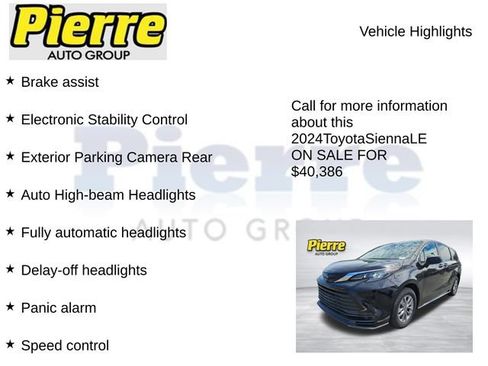 Used 2024 Toyota Sienna LE FWD image 12