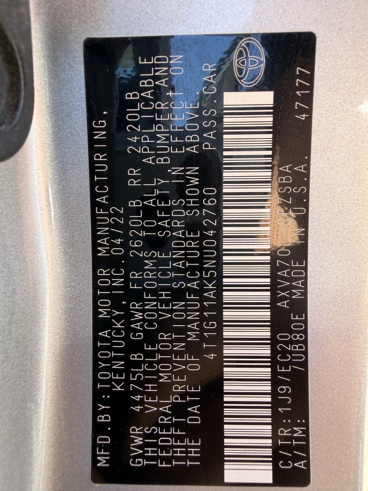 Used 2022 Toyota Camry SE FWD image 28