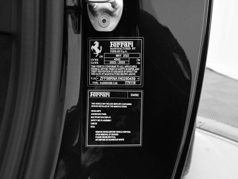 Used 2022 Ferrari Roma Nero Daytona Metallic image 59