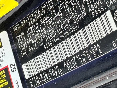 Used 2019 Toyota Camry SE FWD image 33