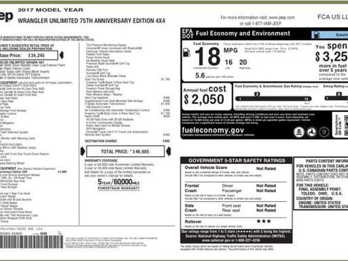 Used 2017 Jeep Wrangler Unlimited Sahara image 25