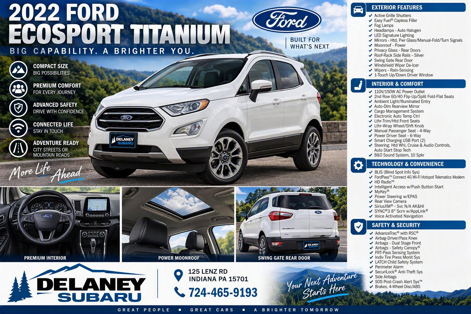Used 2022 Ford EcoSport Titanium AWD/4WD image 2