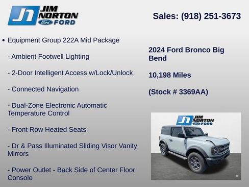 Used 2024 Ford Bronco Big Bend AWD/4WD image 8
