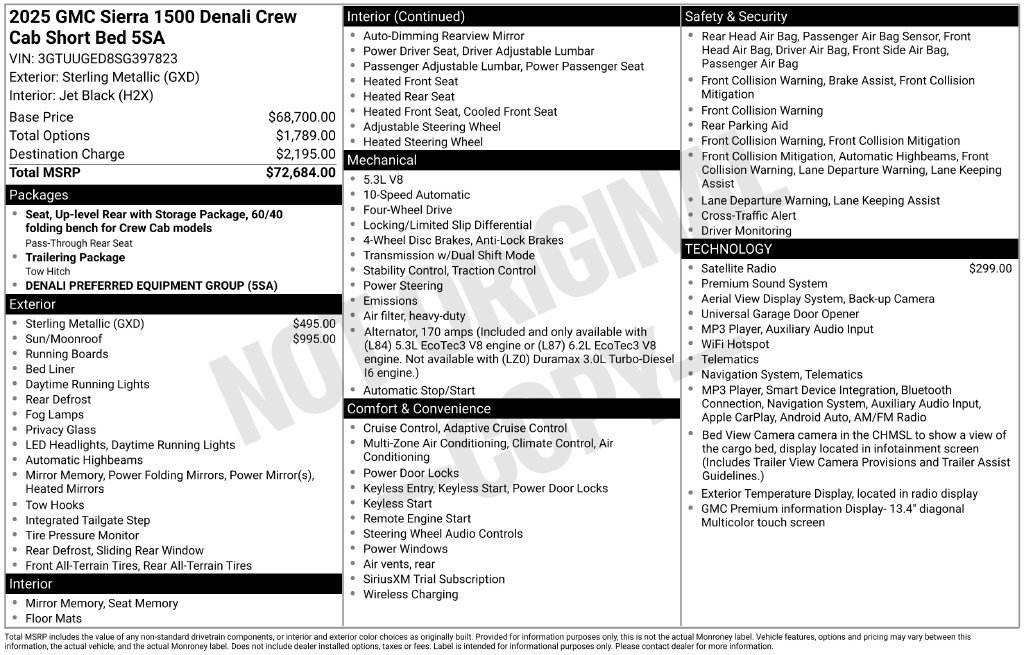 Used 2025 GMC Sierra 1500 Denali AWD/4WD image 44