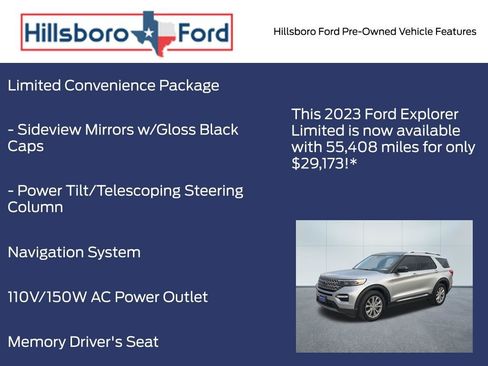 Used 2023 Ford Explorer Limited w/ Equipment Group 301A AWD/4WD image 6