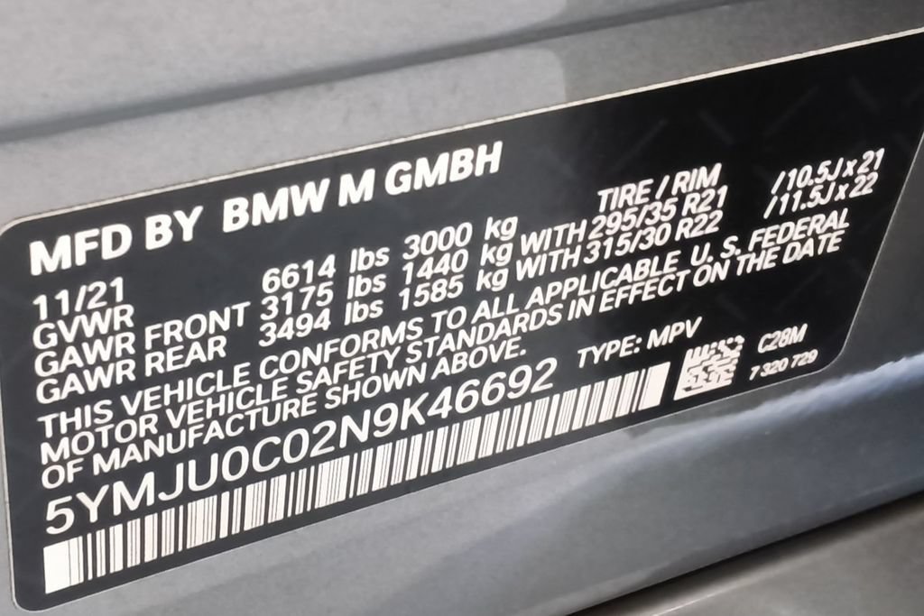 Used 2022 BMW X5 M w/ Executive Package AWD/4WD image 11