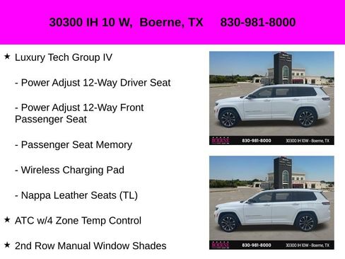 Used 2023 Jeep Grand Cherokee L Overland w/ Luxury Tech Group IV AWD/4WD image 17
