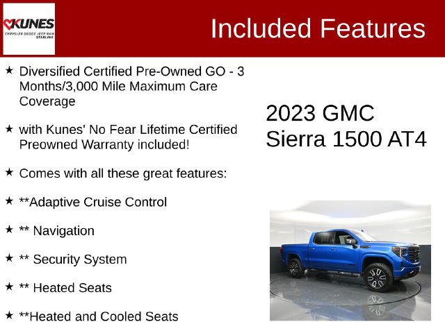 Used 2023 GMC Sierra 1500 AT4 w/ AT4 Premium Package AWD/4WD image 2