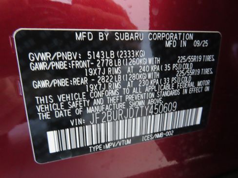 New 2026 Subaru Outback Touring XT image 30