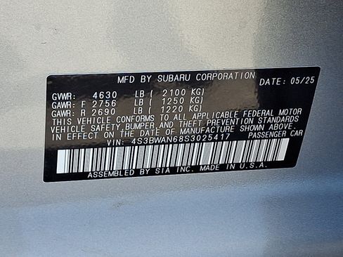 Certified 2025 Subaru Legacy Limited w/ Popular Package #3 AWD/4WD image 27