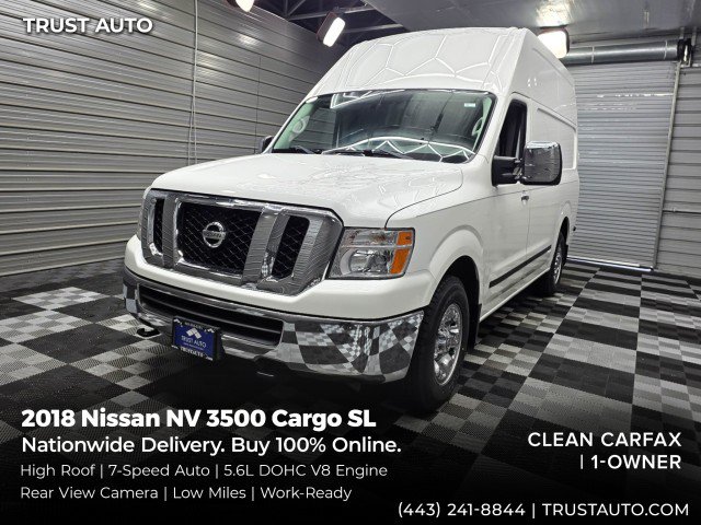 Used 2018 Nissan NV 3500 SL w/ Navigation Package RWD image 1