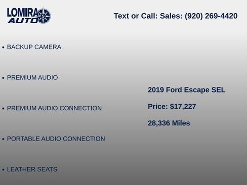 Used 2019 Ford Escape SEL FWD image 7