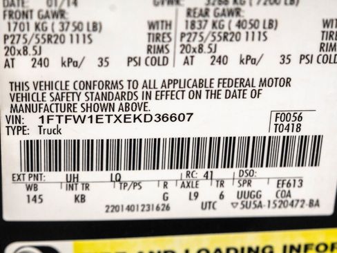 Used 2014 Ford F150 King Ranch w/ King Ranch Luxury Package image 43