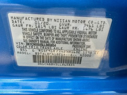 Used 2020 Nissan Versa S FWD image 32
