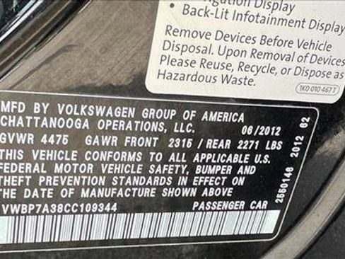 Used 2012 Volkswagen Passat 2.5 SE FWD image 21