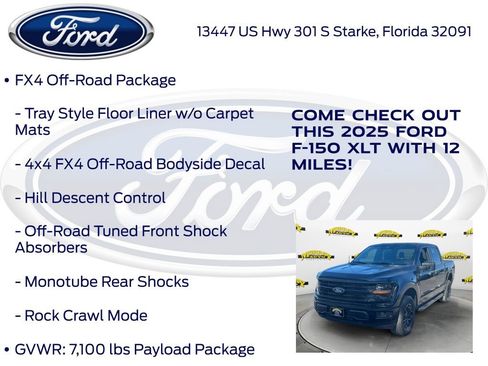 New 2025 Ford F150 XLT w/ Equipment Group 301A Standard image 25
