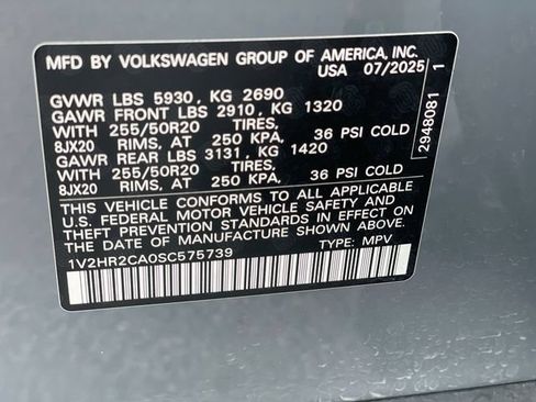 Used 2025 Volkswagen Atlas SE AWD/4WD image 28