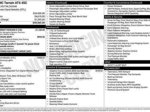 Used 2022 GMC Terrain AT4 w/ Infotainment Package II AWD/4WD image 27