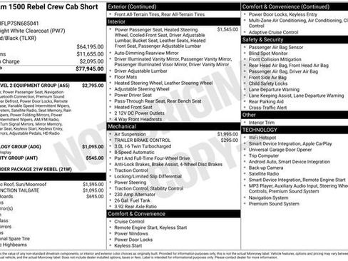 Used 2025 RAM 1500 Rebel w/ Rebel Level 2 Equipment Group AWD/4WD image 31