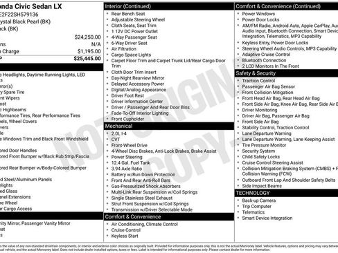 Used 2025 Honda Civic LX image 26