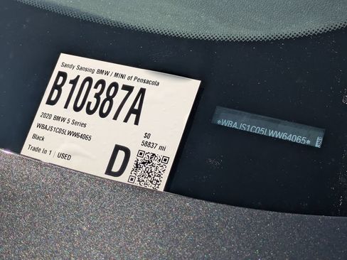 Used 2020 BMW 540i w/ Convenience Package RWD image 6