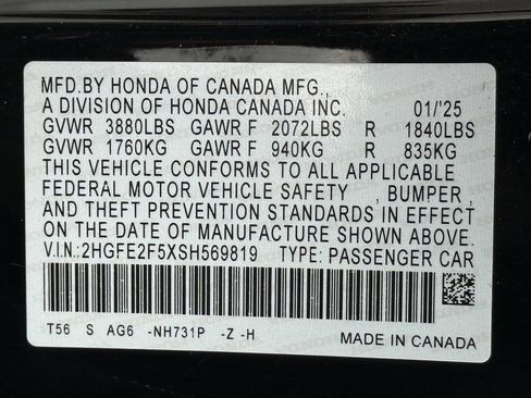 Used 2025 Honda Civic Sport image 28